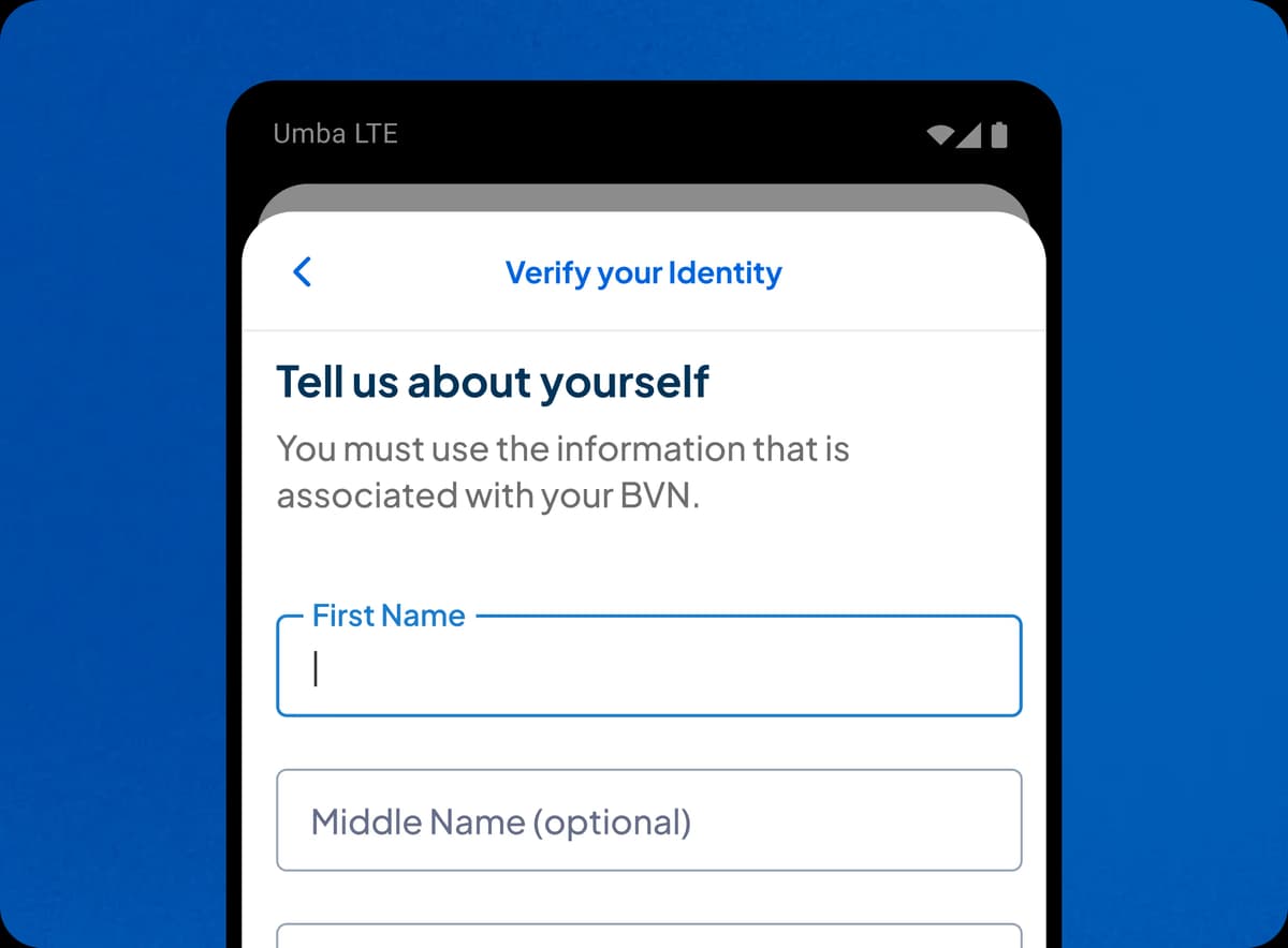Quick and easy signup